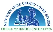 Logo of New York State Unified Court System, Office for Justice Initiatives