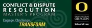 Logo of University of Oregon, Conflict and Dispute Resolution Master's Program