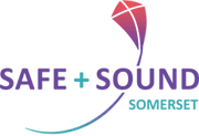 Logo of Safe + Sound Somerset