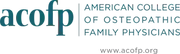 Logo de American College of Osteopathic Family Physicians