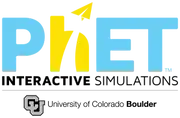 Logo de PhET Interactive Simulations, University of Colorado Boulder