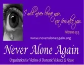Logo of Never Alone Again Domestic Violence Organization