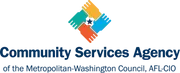 Logo of Community Services Agency of the Metropolitan Washington Council AFL-CIO