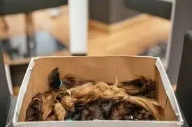 Collection of donated hair.