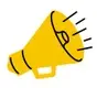 An illustration of a yellow megaphone.