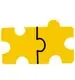 Two yellow puzzle pieces.