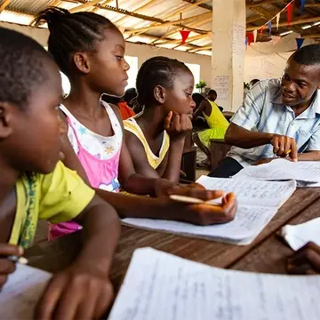 Inside a Luminos Second Chance classroom in Liberia
