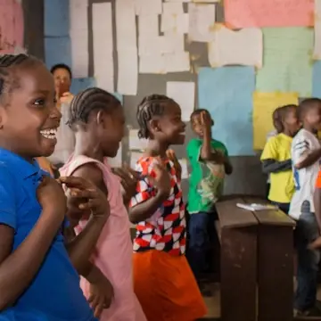 A Luminos classroom in Liberia