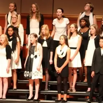 Pictured here is a group of children singing in our Summit Ensemble Choir.