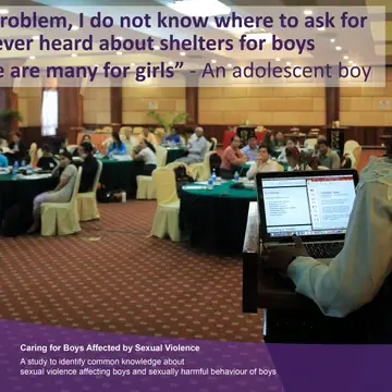 Supporting boys affected by sexual abuse