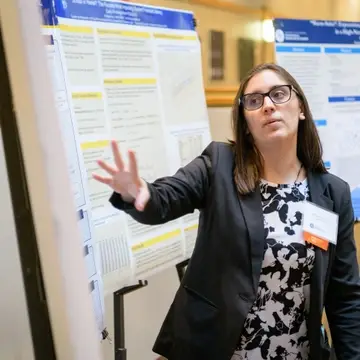 Graduate student presents her research at the 2019 Steele Symposium