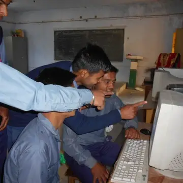 Computer awareness session in rural areas of Himalayas