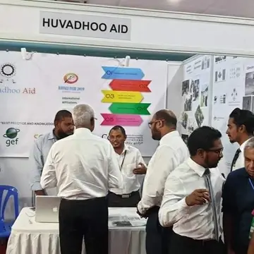 His Excellency, The President of Maldives Ibrahim Mohamed Solih visited our stall at #Havali Fair (Civil Society Fair)