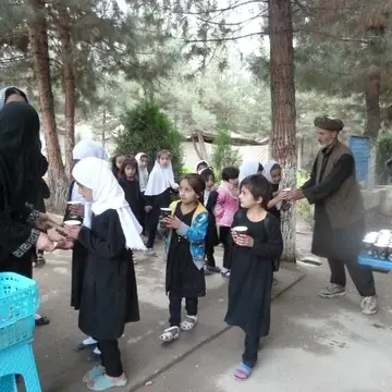 Humanitarian distribution of soy foods to Afghan schoolchildren