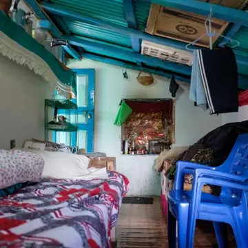 Typical home stay bedroom