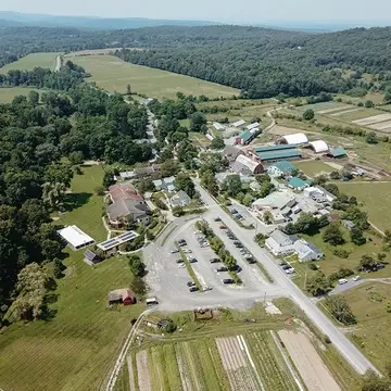 Hawthorne Valley in summer aerial shot