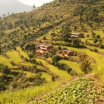 typical village views in central Nepal