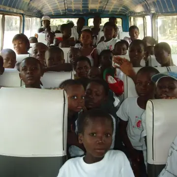 STREET KIDS AND ORPHANS TRAVELLING FOR EXCURSION