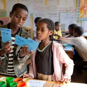 Luminos students in Ethiopia
