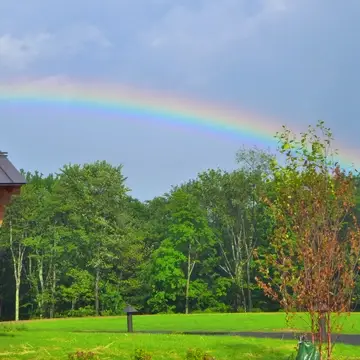 Rainbow at Dharmakaya Center for Wellbeing