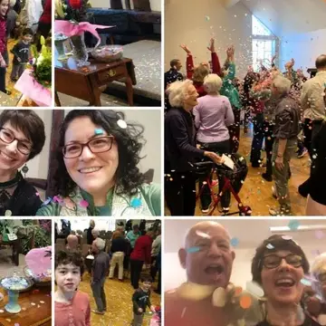 We enjoyed a Multi-generational Family Service on the Jewish holiday of Purim and the Hindu holiday, Holi. We heard stories related to each of these springtime festivals that celebrate the triumph of good over evil and that lift up what is the same in our human lives.   And at the end, we passed out candy and threw confetti!