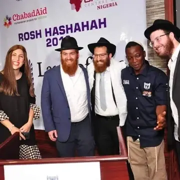 During the Rosh Hashanah Celebration with the Jewish Community and Christians