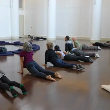 Yoga and meditation in Milarepa Hall