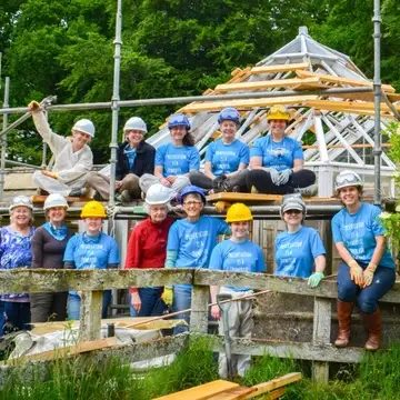 AiP volunteer team saves historic glasshouse