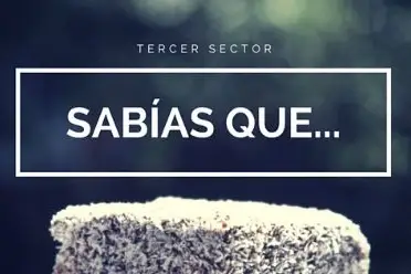 A poster that says, "Tercer sector sabias que."