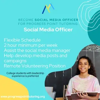 Become the New Social Media Officer at Progress Point Tutoring