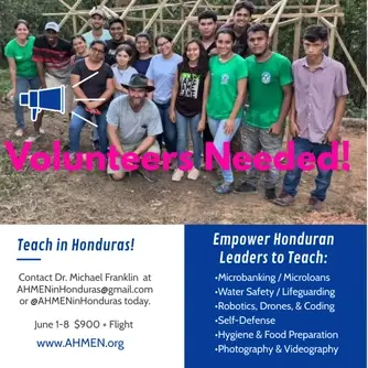 Volunteers Requested for Women's Empowerment Teaching Team to Honduras