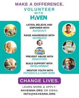 Make a difference for survivors of abuse: Join our team of HAVEN Volunteer Advocates! Training starts June 2024
