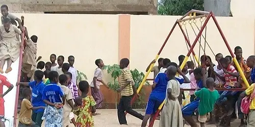 Social and educational activities with mentally challenged children in Togo