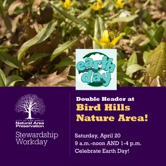 Stewardship Workday at Bird Hills Nature Area/Earth Day