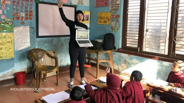 Gap Year and Teaching to Little Buddhist Monks in the Monasteries Volunteering Work