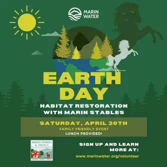 Earth Day Habitat Restoration with Marin Water & Marin Stables