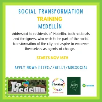 Social Transformation Training | Medellin | Nov. 16 - Dec. 14 2023