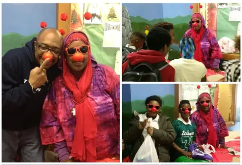 Annual Red Nose Day Event Uniting To Combat Childhood Poverty For Low Income Students " By Donating School Supplies, Toiletries & Healthy Snacks & Gifts For Honor Roll Students