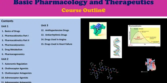 Pharmacology online university course author