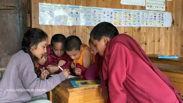 Volunteering in Nepal - Teaching at Buddhist Monastery