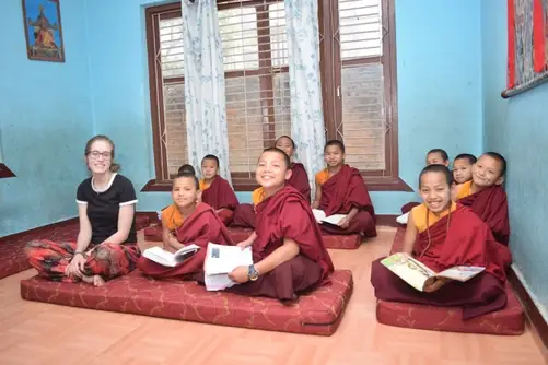 Teaching in Buddhist Monastery In Nepal