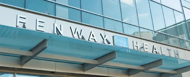 The front of the 'Fenway Health' building,