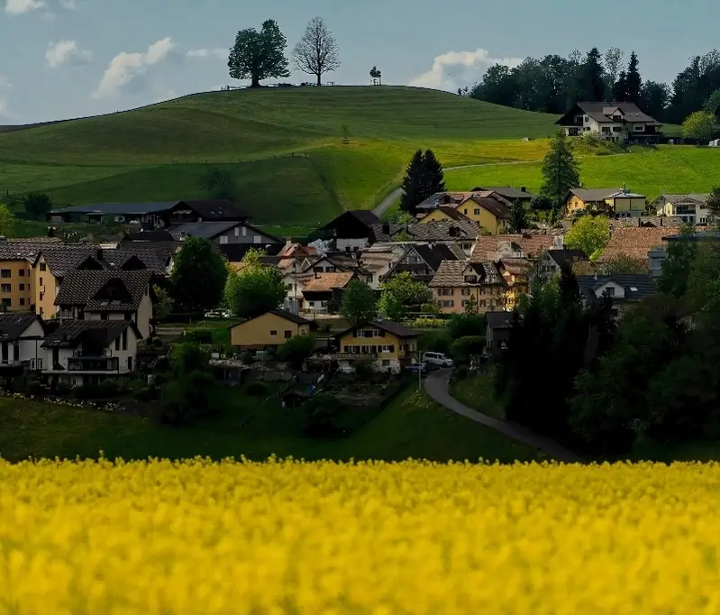 Foto de un pueblo en Suiza