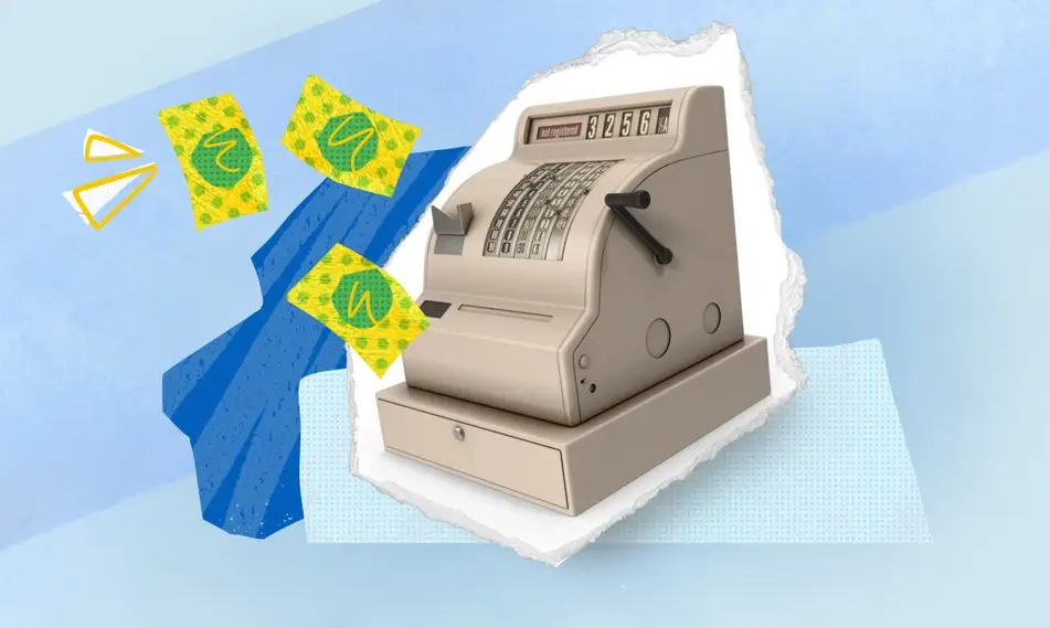 Illustration of a cash register