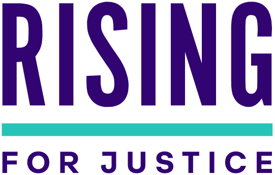 Logo de Rising for Justice
