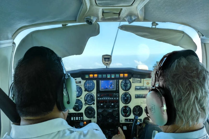 Chris Langton CEO CPSAS and Chief Pilot In Flight