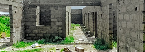 Construction of the medical clinic in Liberia