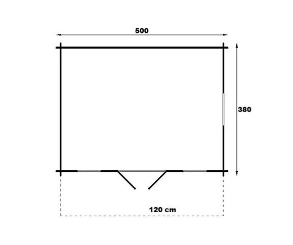 A drawing of a square with measurements

Description automatically generated