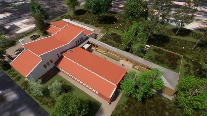 Visual design of the new building 1