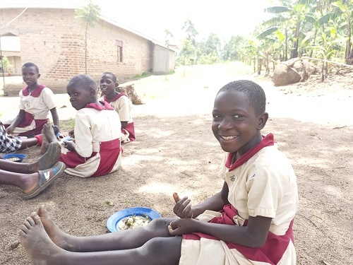 Because of your support, children at San Martino Primary School can have a meal for lunch